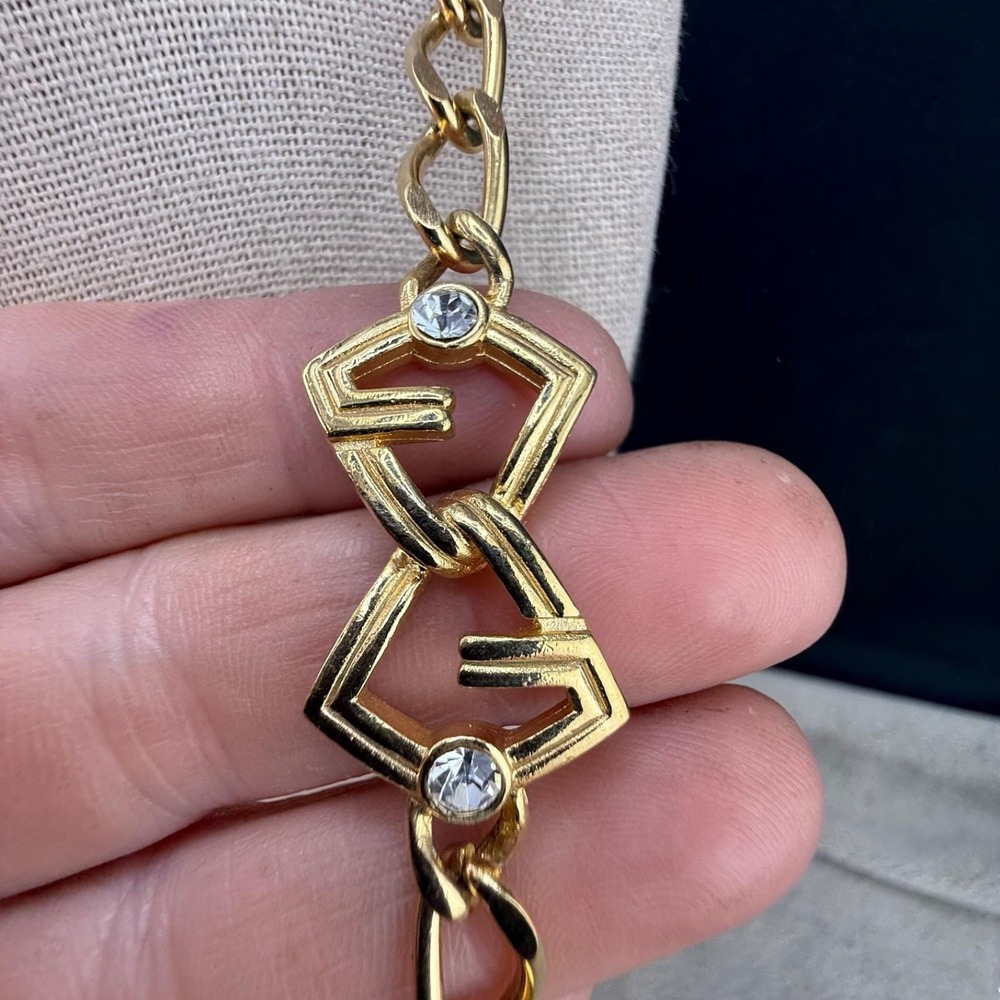 Vintage Givenchy Necklace Gold Tone SIgned 36"